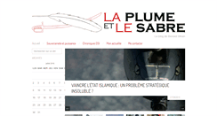 Desktop Screenshot of laplumelesabre.com