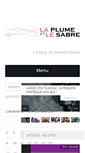 Mobile Screenshot of laplumelesabre.com
