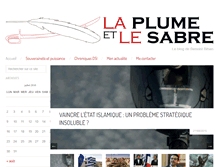 Tablet Screenshot of laplumelesabre.com
